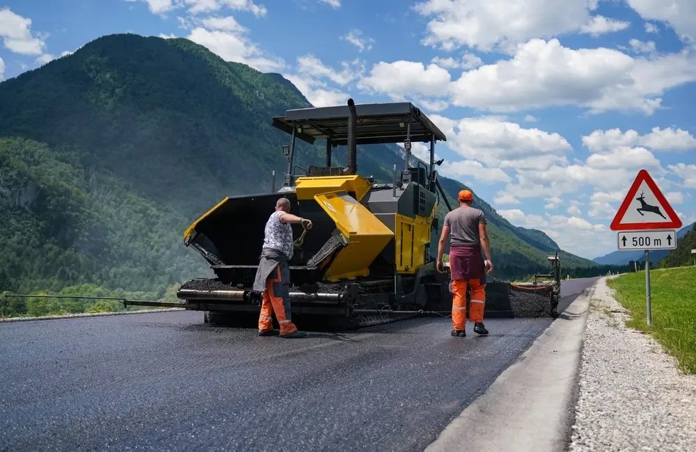 Truck Rental Services in Wilton, CT 2 Paving Work being done on Scenic Road in Wilton geotagged