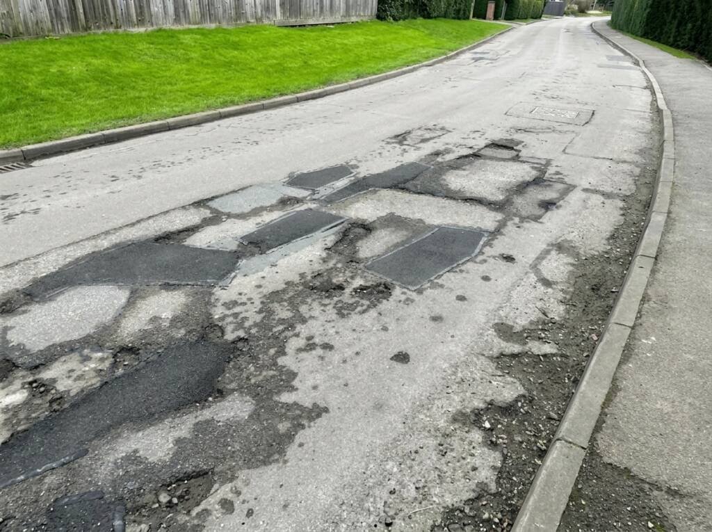 Potholes in Driveway