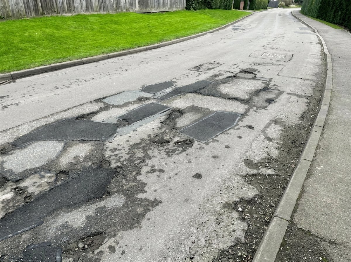 Potholes in Driveway