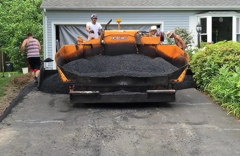 Driveway Asphalt Paving being done in Fairfield geotagged