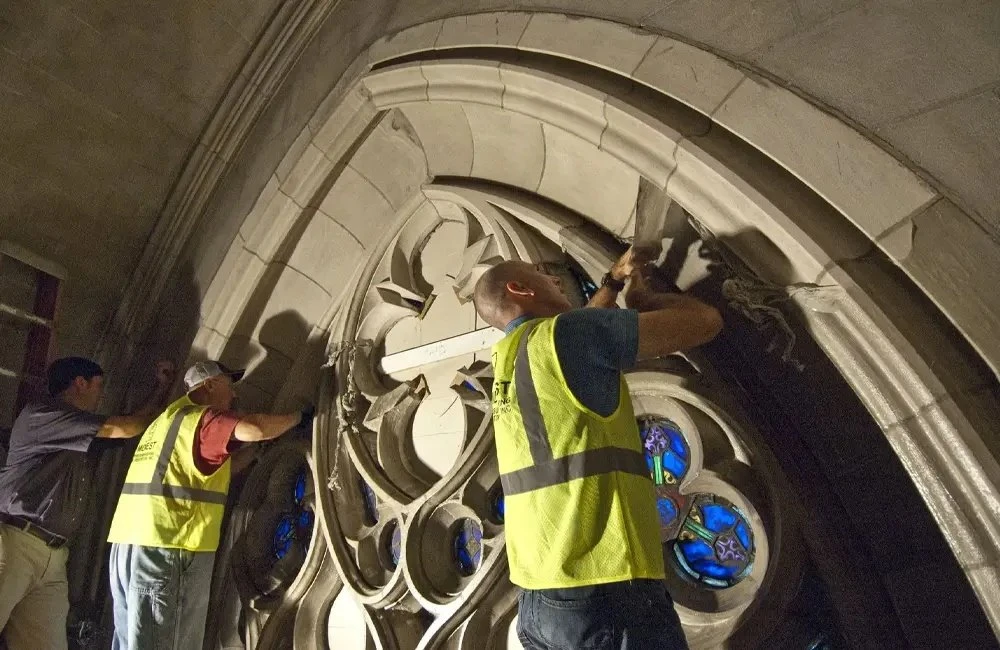 Fixing Restoring Historic Masonry Work being done in Stamford geotagged