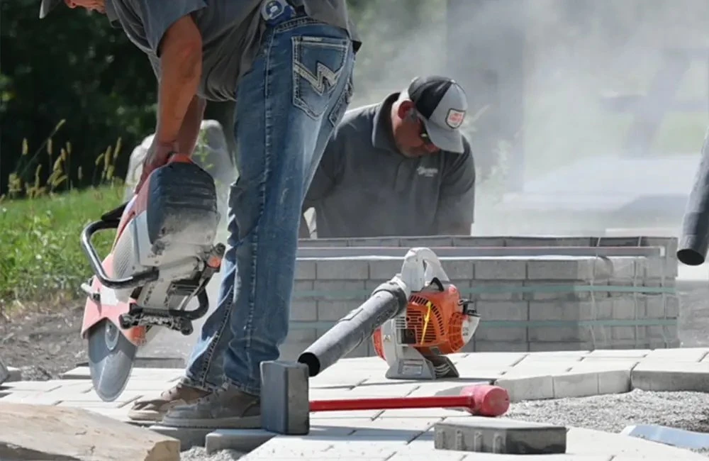 Hardscaping Work being done in Darien geotagged